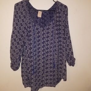 Faded Glory 3/4 Sleeve Top